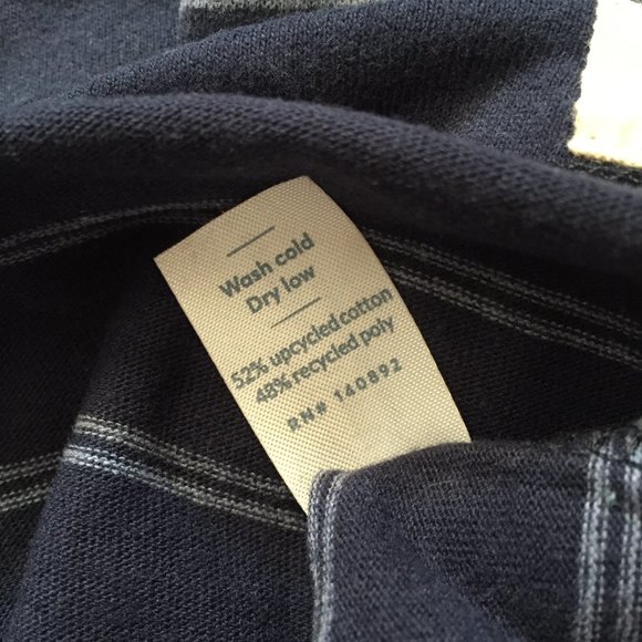 🍇5 for 50🍇 Marine Layer Navy Blue Striped Short Sleeve Tee - Picture 7 of 9